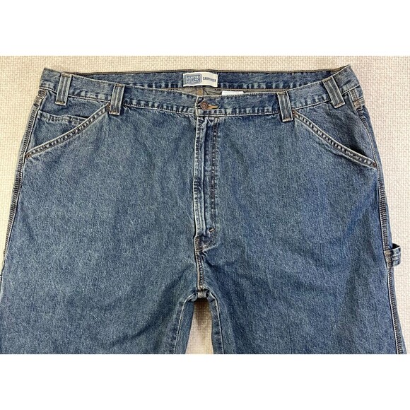 Levi's Signature Carpenter Jeans Men's 48x32 Blue Denim Utility Workwear - Picture 2 of 10